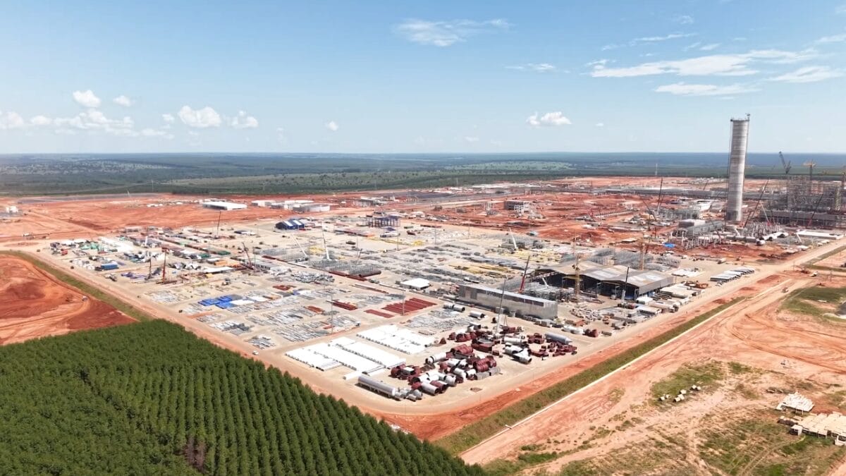 Projeto Sucuri&uacute; megaf&aacute;brica celulose avan&ccedil;o das obras