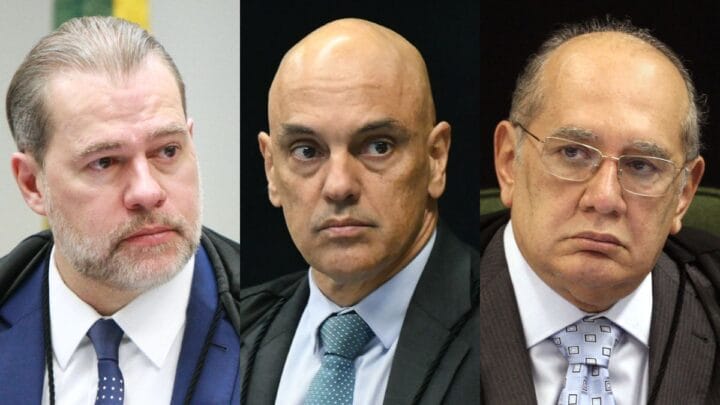 Toffoli, Moraes e Gilmar