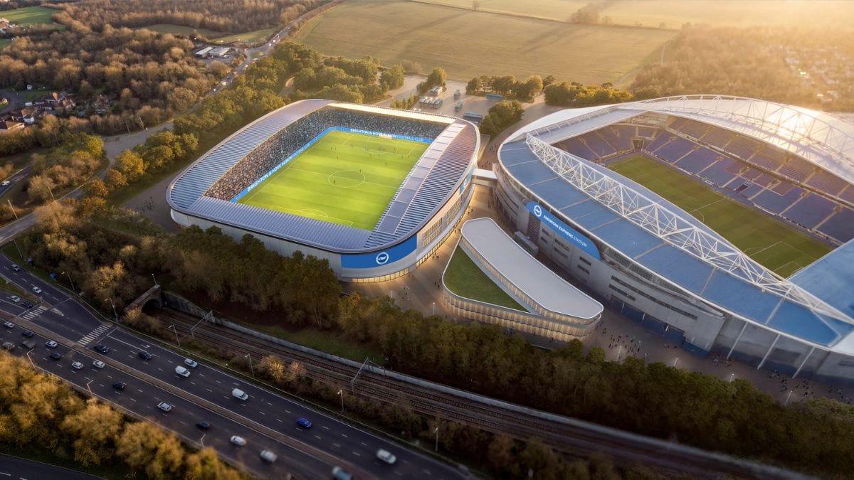 Brighton confirmou planos para o primeiro estádio exclusivo para futebol feminino na Europa (Foto: Divulgação, Brighton)
