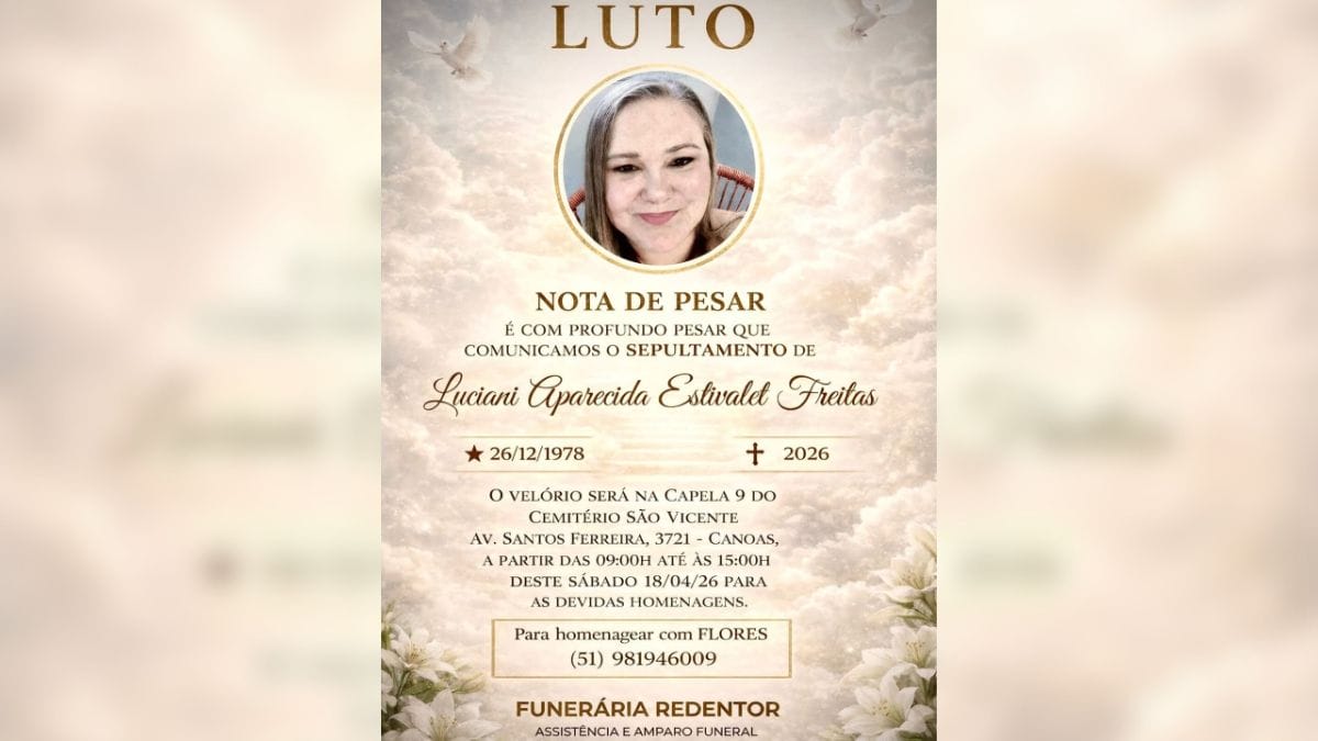 Velorio da corretora gaúcha Luciani Estivalet