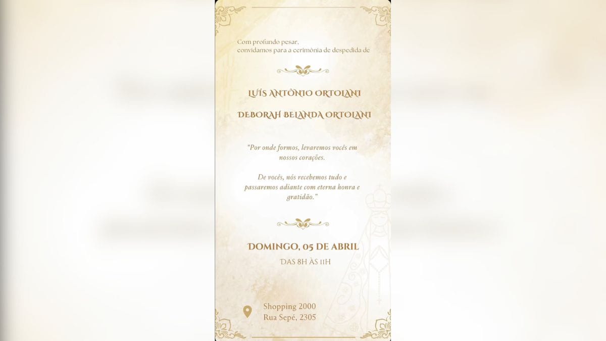 Casal morto em queda de avião no RS será velado em Capão da Canoa