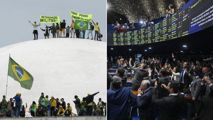 PL da Dosimetria, que pode reduzir pena de Bolsonaro e condenados do 8 de janeiro, terá veto de Lula analisado pelo Congresso (Fotos: Joedson Alves, Agência Brasil / Carlos Moura, Agência Senado)