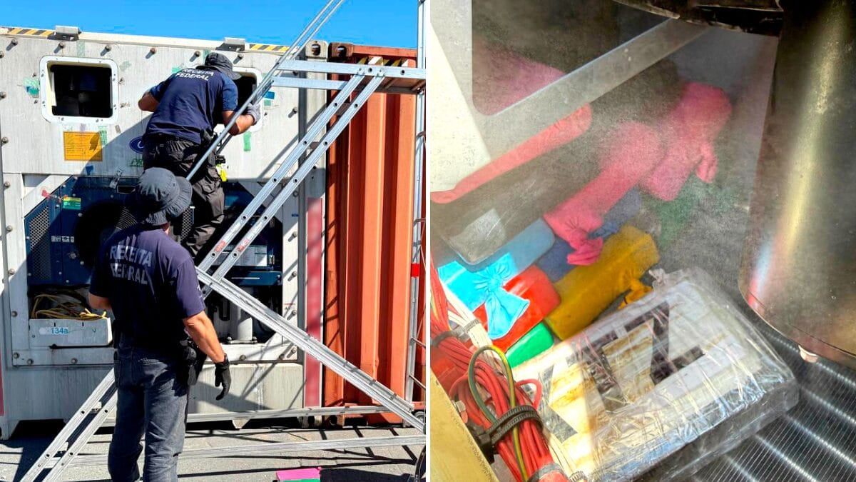 Cocaína é encontrada no Porto de Navegantes