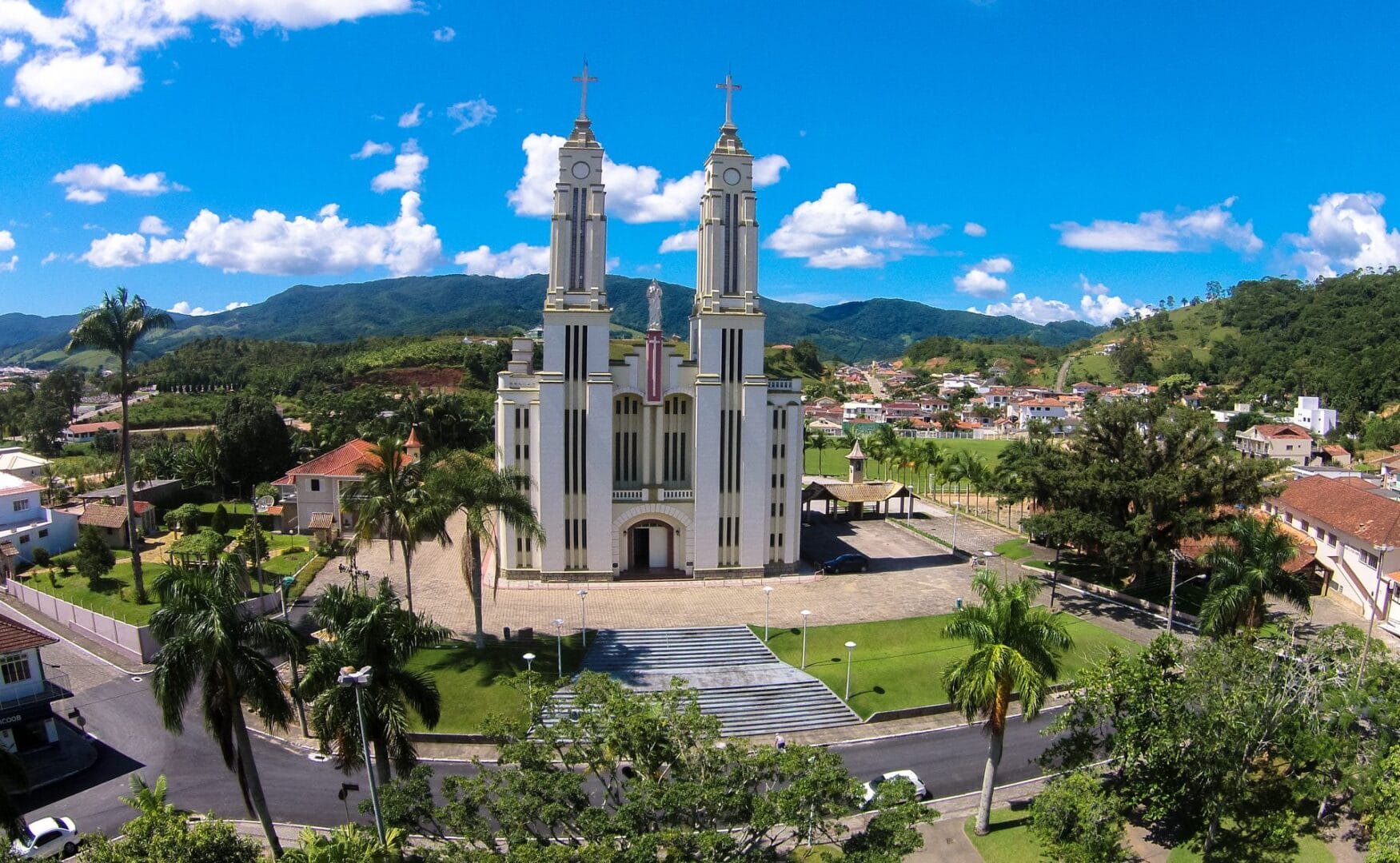 Imagem aérea da cidade de Antônio Carlos