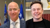 Jeff Bezos, da Amazon, e Elon Musk, da Starlink