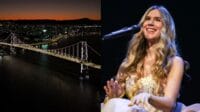 Foto mostra Joss Stone, cantora britânica, para ilustrar seu show na Ponte Hercílio Luz