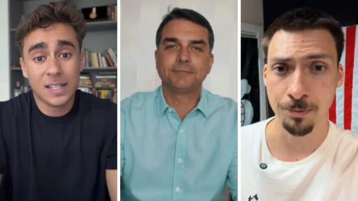 Flávio Bolsonaro se pronunciou sobre briga nas redes sociais (Foto: Redes sociais, Reprodução)