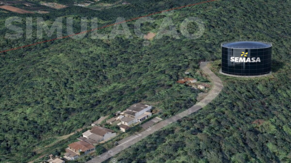 Simula&ccedil;&atilde;o mostra onde ser&atilde;o os novos reservat&oacute;rios de &aacute;gua de Itaja&iacute;