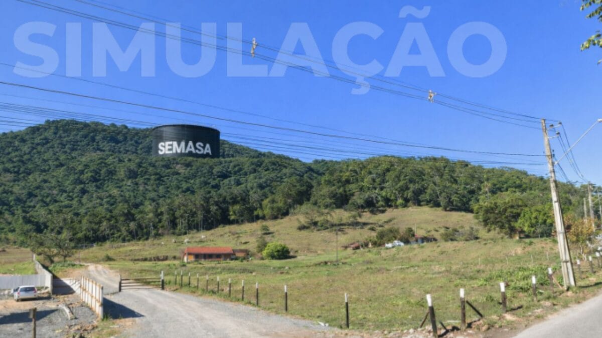 Simula&ccedil;&atilde;o mostra onde ser&atilde;o os novos reservat&oacute;rios de &aacute;gua de Itaja&iacute;