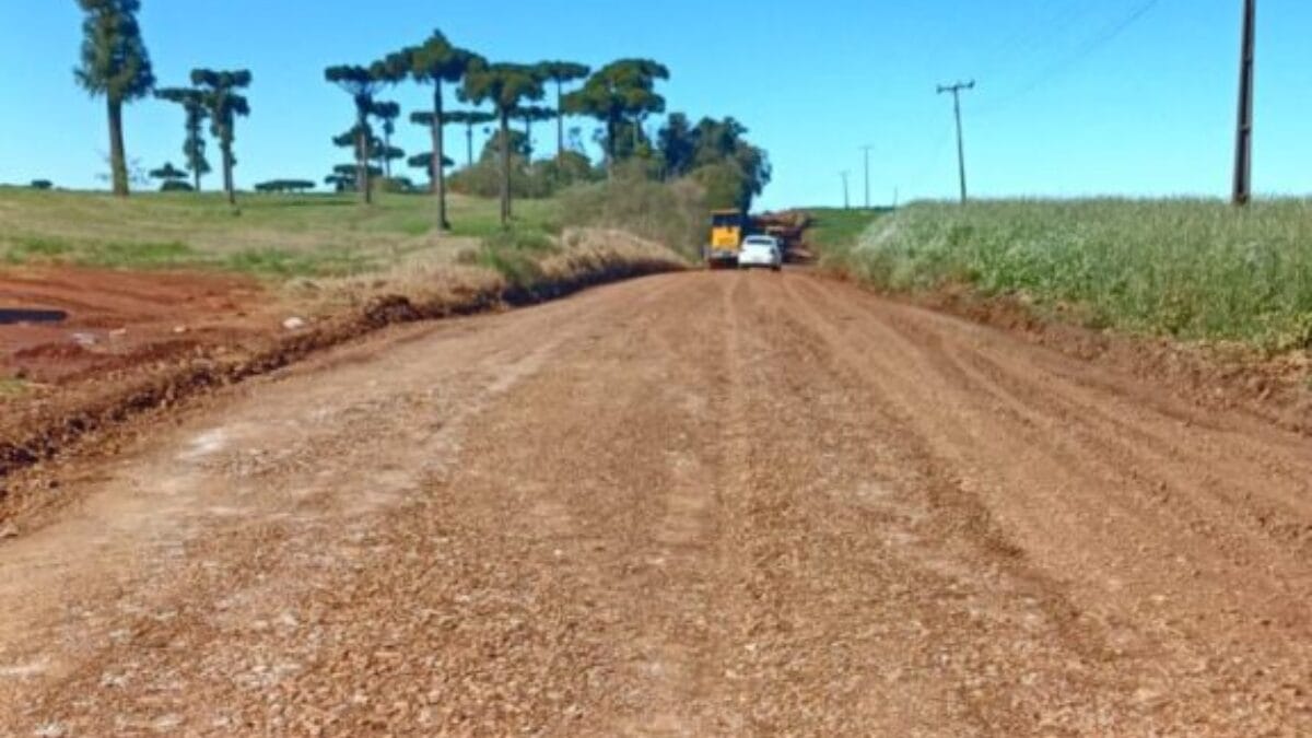 Pavimentação da SC-154 no Oeste de SC