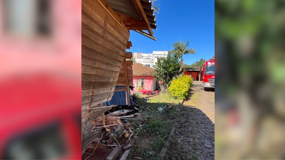 Carro colide contra casa e mata idoso de 80 anos em SC
