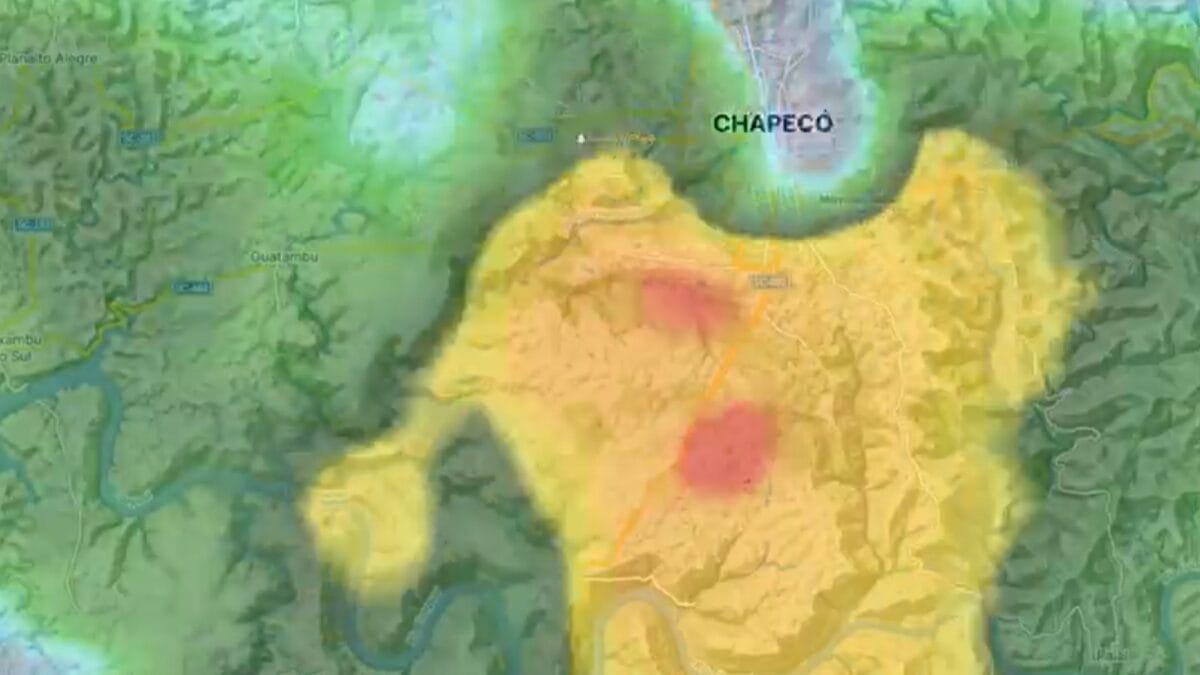 Temporal em Chapecó