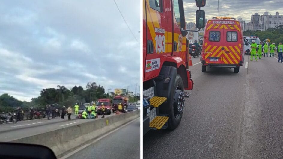 Acidente na BR-101, em São José