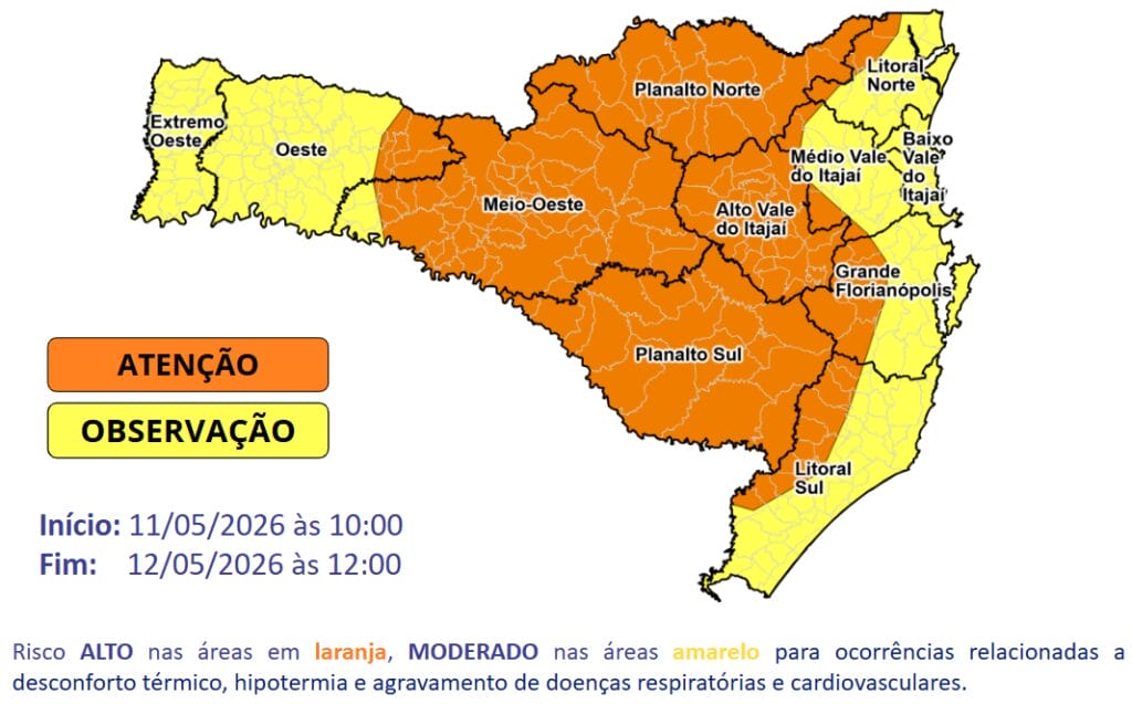 geada em SC