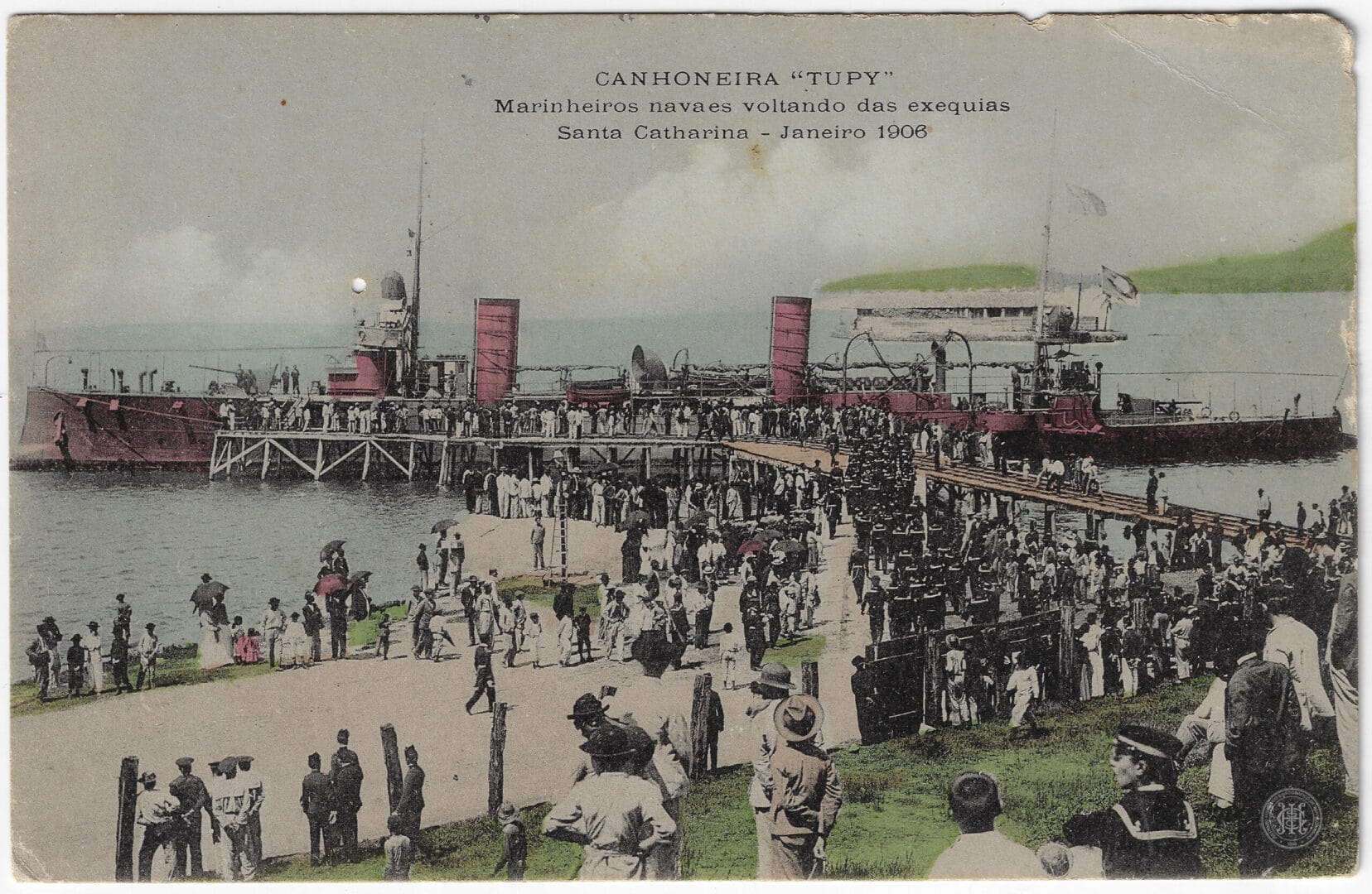 Cart&atilde;o postal de Florian&oacute;polis mostra como era a cidade h&aacute; mais de 100 anos