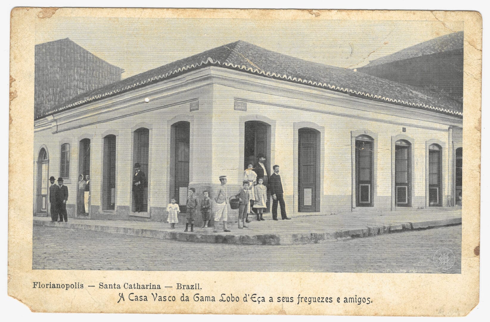 Cart&atilde;o postal de Florian&oacute;polis mostra como era a cidade h&aacute; mais de 100 anos