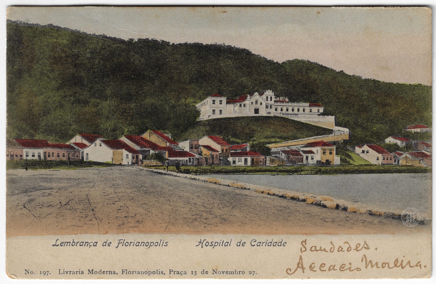Cart&atilde;o postal de Florian&oacute;polis mostra como era a cidade h&aacute; mais de 100 anos