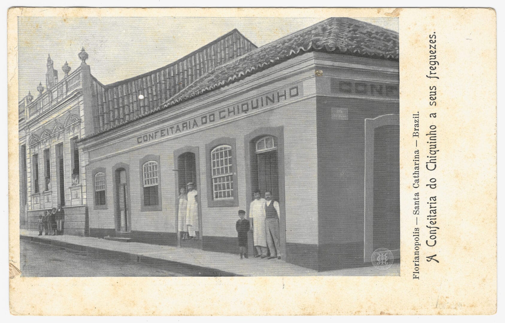 Cart&atilde;o postal de Florian&oacute;polis mostra como era a cidade h&aacute; mais de 100 anos