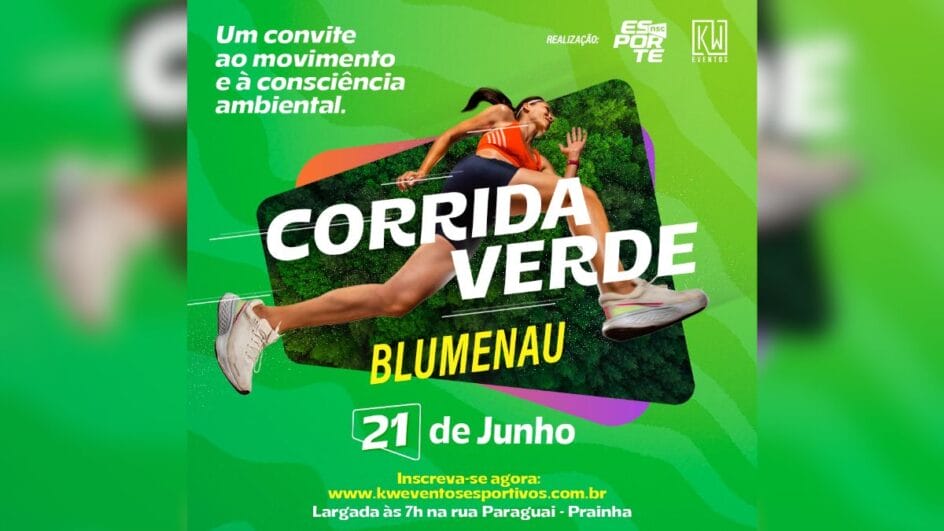 Corrida Verde, em Blumenau (Foto: Divulgação)