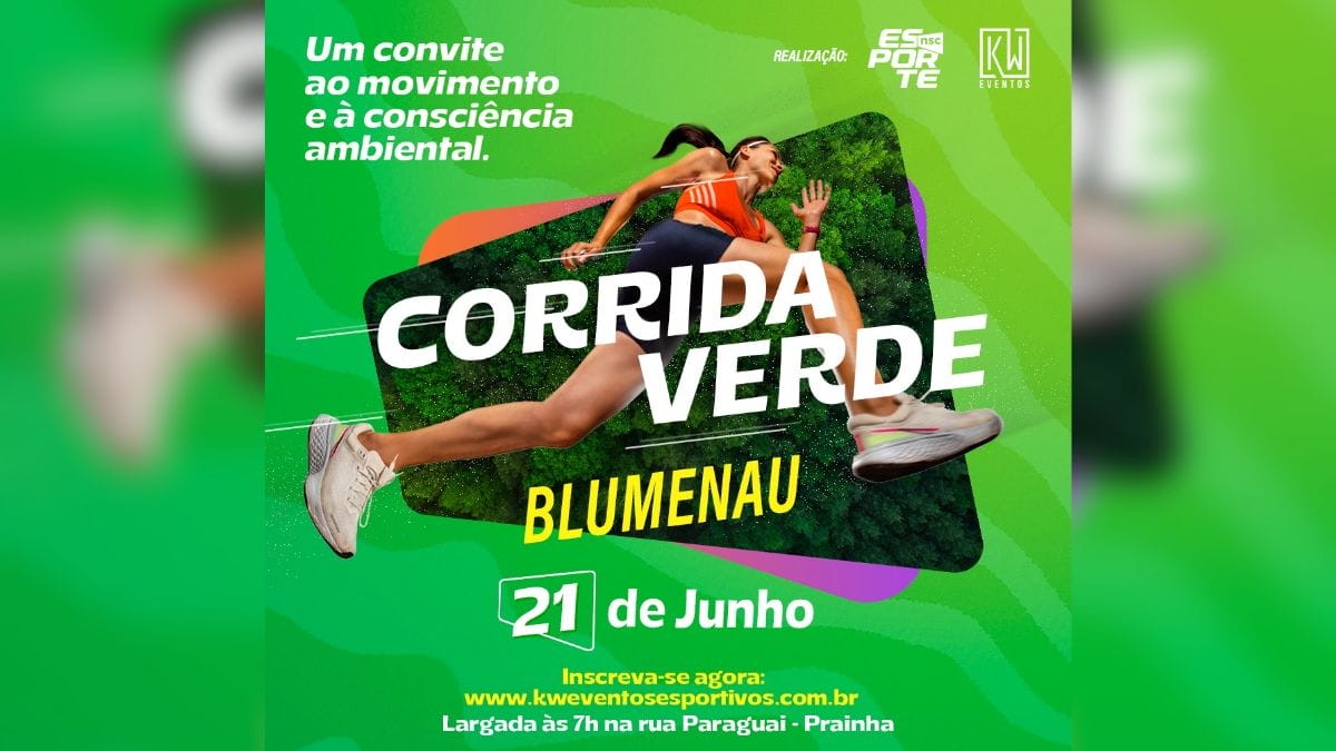 Corrida Verde, em Blumenau (Foto: Divulgação)
