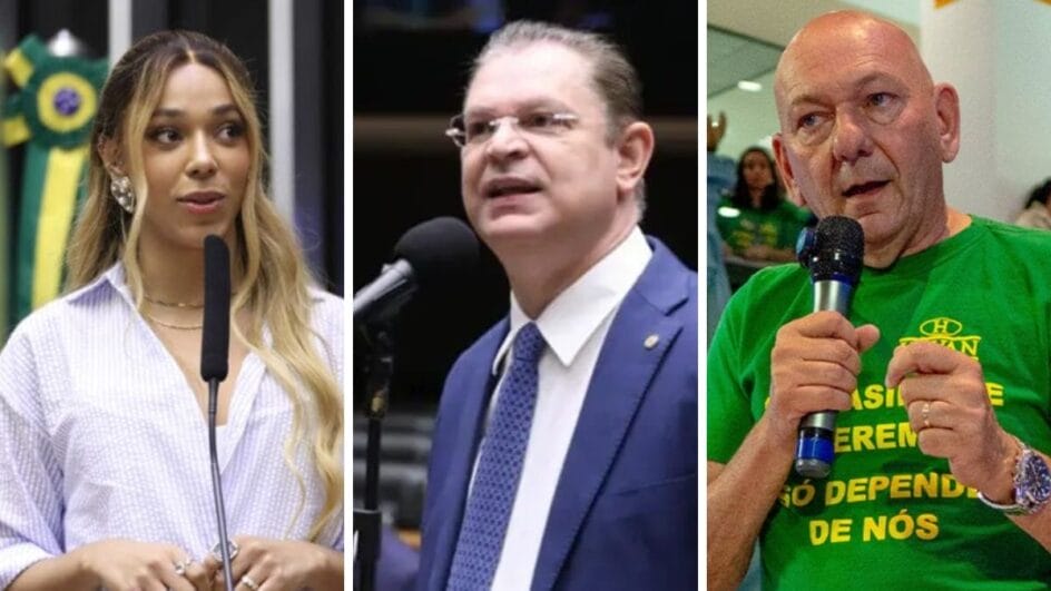 Érika Hilton, Sóstenes Cavalcante e Luciano Hang