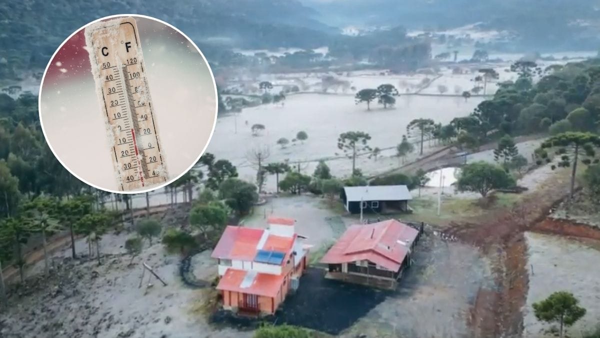 Frio em cidades do Sul do Brasil