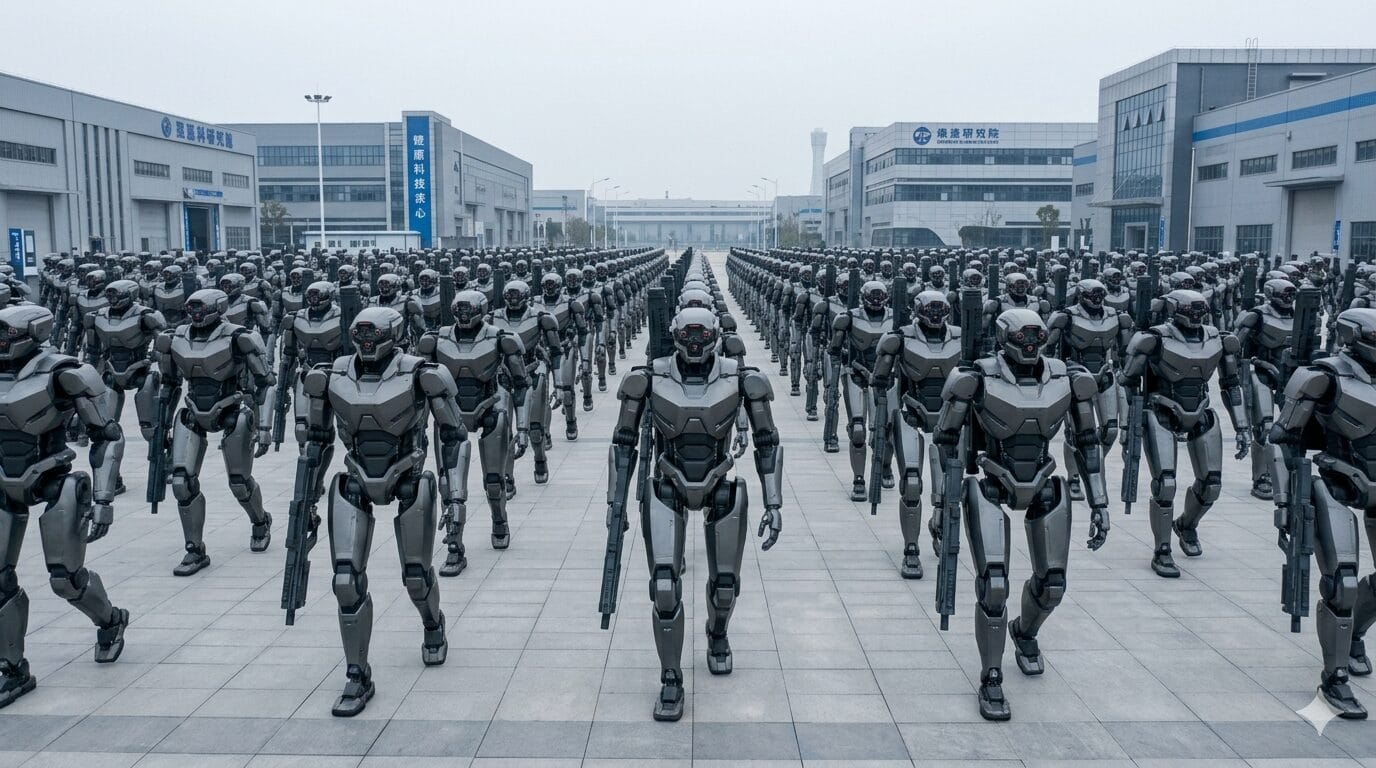 Exército de 10 mil robôs aguardam ordens para avançar a fronteira do Vietnã (Imagem gerada por IA/ Gemini)