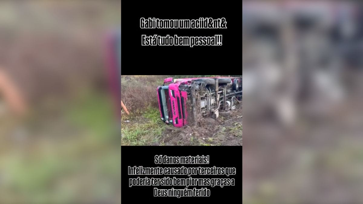 Influenciadora sofre acidente de caminhão em SC e narra drama nas redes sociais Imprevisto (3)