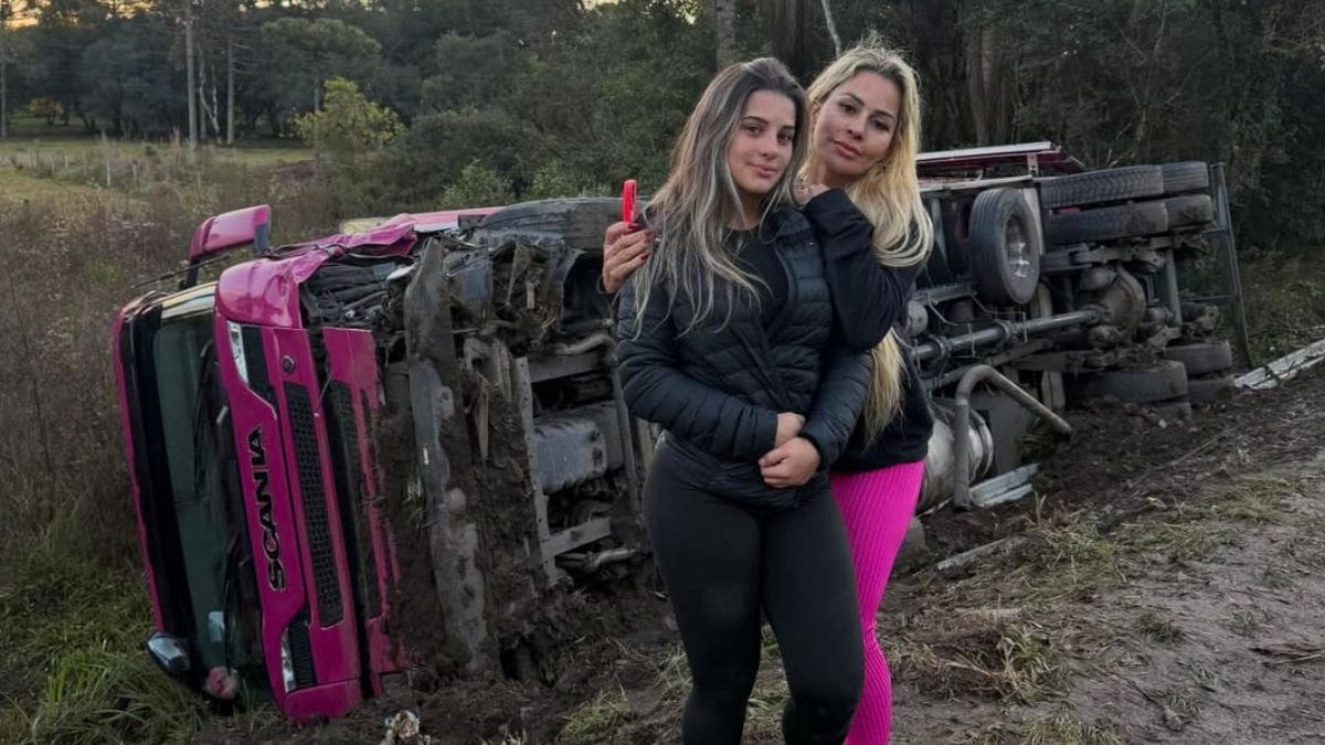 Influenciadora sofre acidente de caminhão em SC e narra drama nas redes sociais Imprevisto (3)