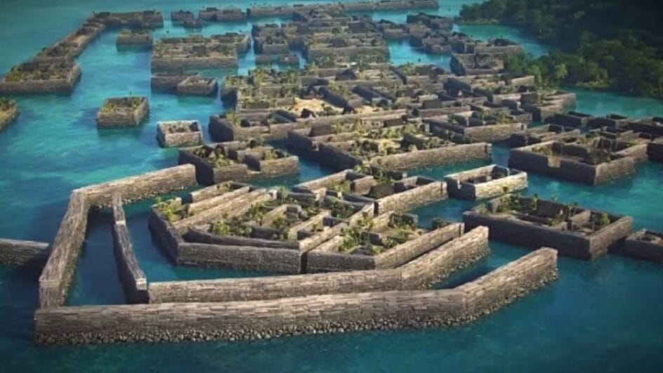 Cidade marítima da Micronésia impressiona pela engenharia antiga (Imagem: Reprodução YouTube)