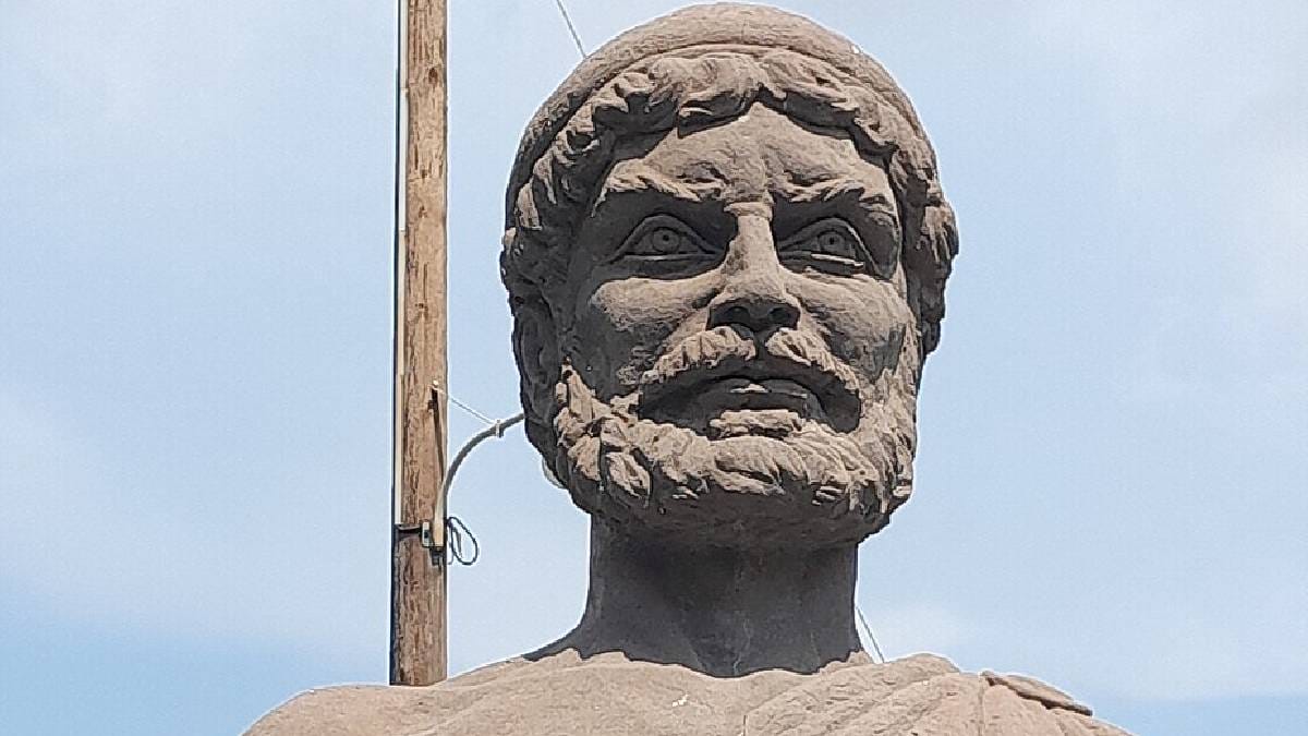 Busto de Ulisses em Stavros, centro de &Iacute;taca (Imagem: Wikimedia Commons)