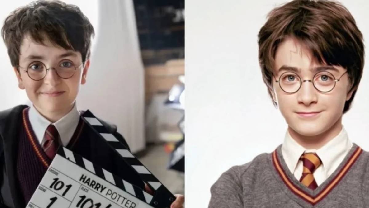 Dominic Mclaughlin como Harry Potter (Imagem: Divulga&ccedil;&atilde;o)
