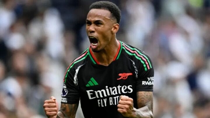 Gabriel Magalhães em ação pelo Arsenal (Foto: REUTERS, Tony O Brien)