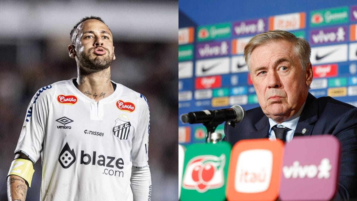 Neymar é um dos nomes que nunca foi chamado por Ancelotti (Foto: Raul Baretta, Santos e Rafael Ribeiro, CBF)