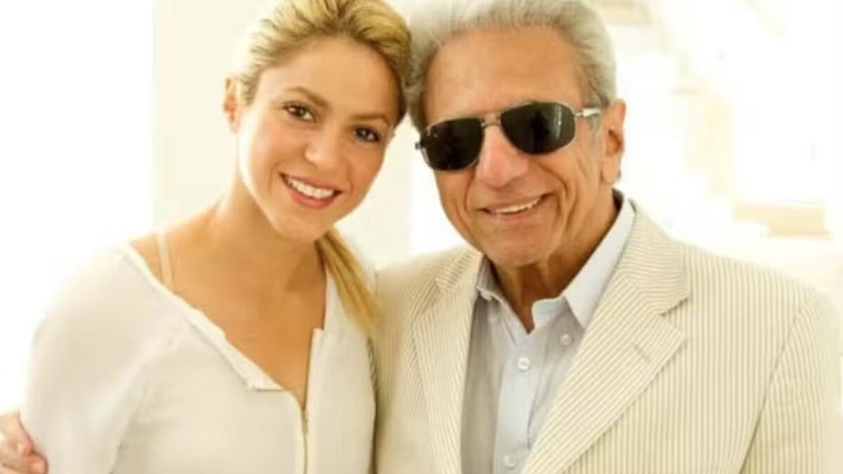 Shakira e o pai