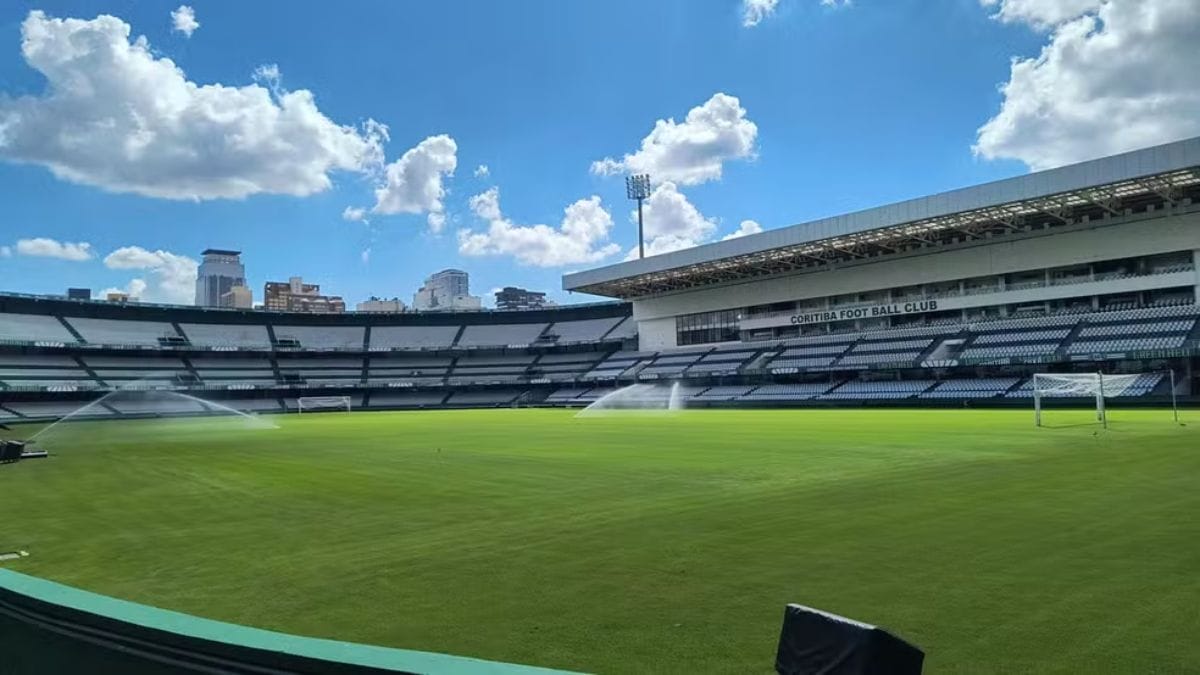 Estádio Couto Pereira, em Curitiba, recebe melhorias (Foto: Marina Rodrigues, Coritiba)