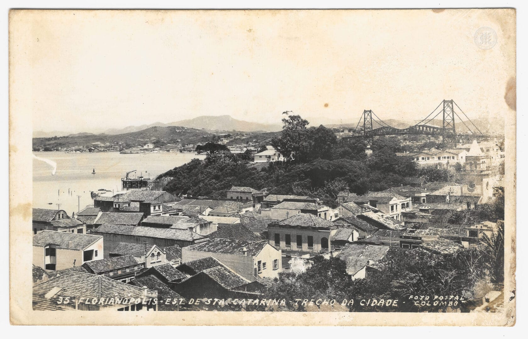 Cart&atilde;o postal de Florian&oacute;polis mostra como era a cidade h&aacute; mais de 100 anos