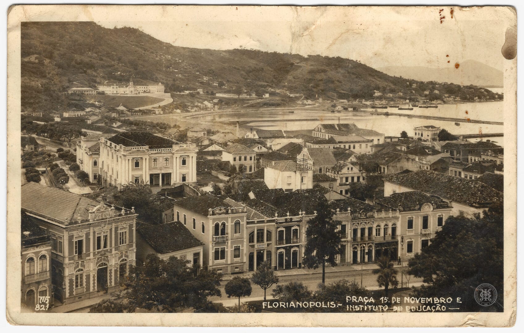 Cart&atilde;o postal de Florian&oacute;polis mostra como era a cidade h&aacute; mais de 100 anos