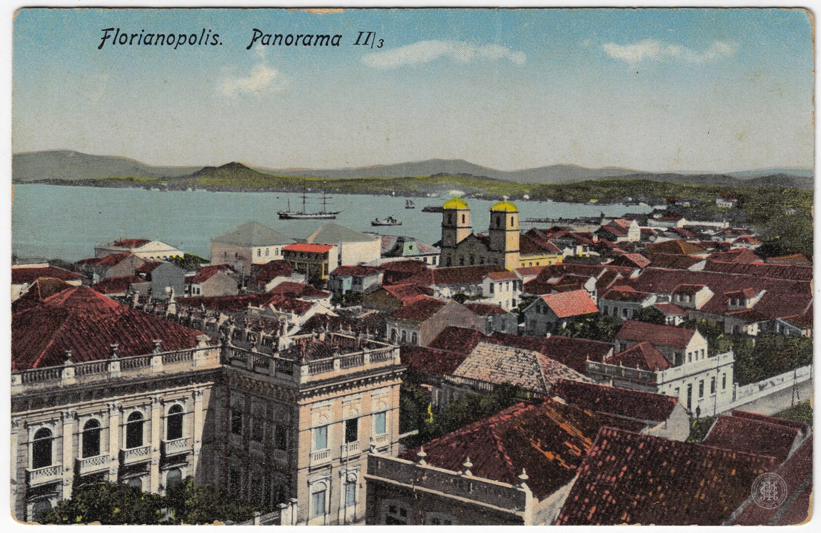 Cart&atilde;o postal de Florian&oacute;polis mostra como era a cidade h&aacute; mais de 100 anos
