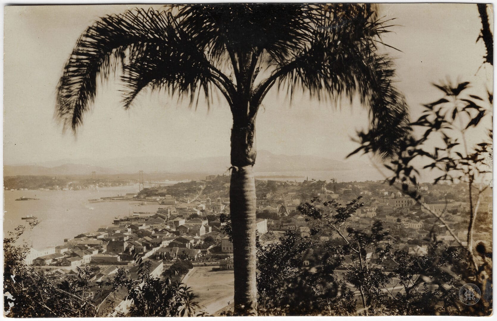 Cart&atilde;o postal de Florian&oacute;polis mostra como era a cidade h&aacute; mais de 100 anos