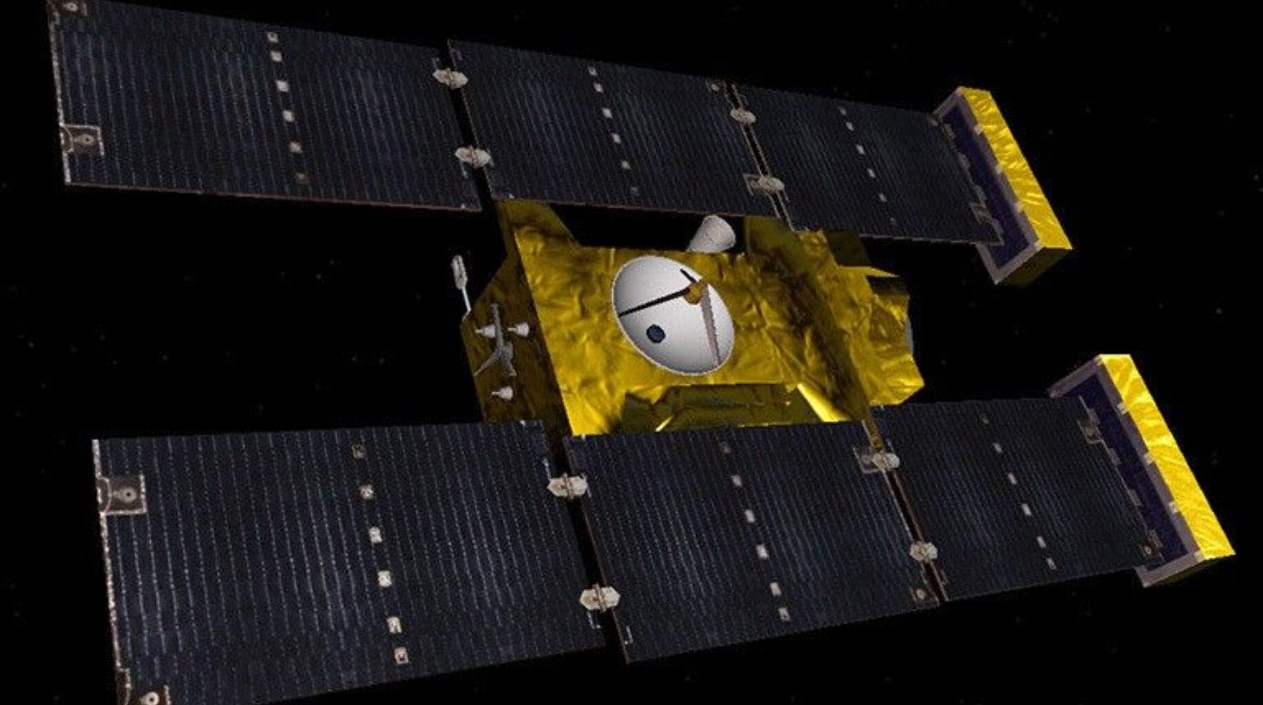 Ilustração da sonda Stardust da NASA, que usou aerogel para coletar poeira de cometa em 2004
