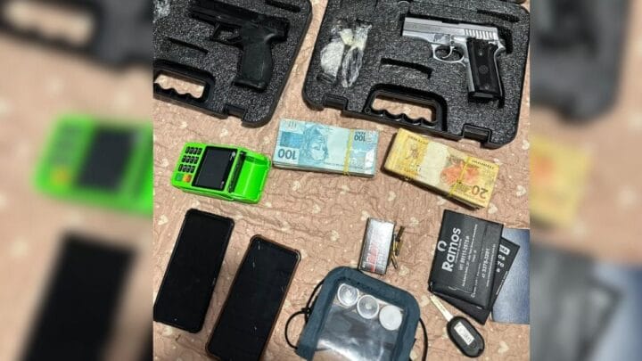 arsenal apreendido em joinville tráfico de drogas portos