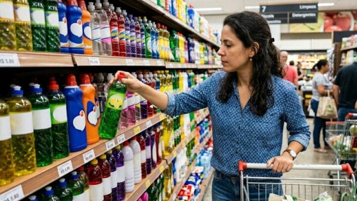 detergente suspenso cores dos detergentes