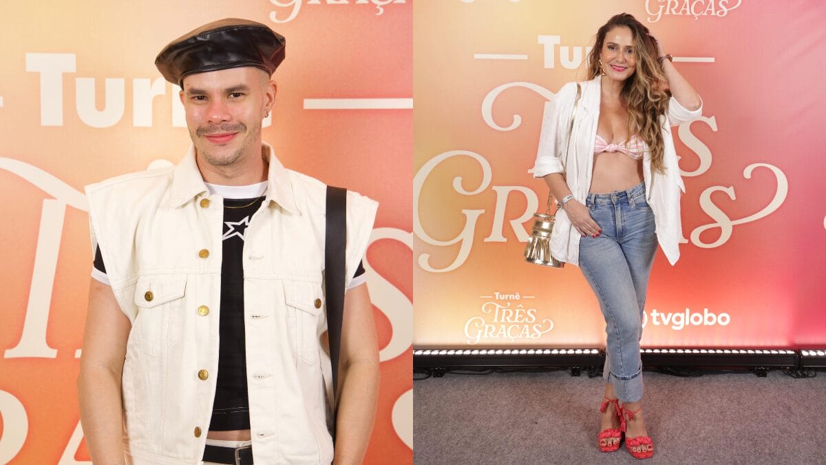 famosos show tr&ecirc;s gra&ccedil;as