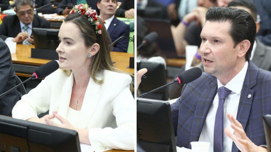 Júlia Zanatta e Gilson Marques