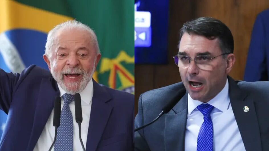 Lula já havia dito que relação entre Flávio e Vorcaro era "caso de polícia" (Foto: Marcelo Camargo, Agência Brasil; Lula Marques, Agência Brasil)
