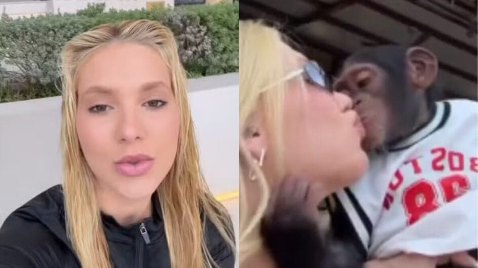 virginia fonseca beijando macacos