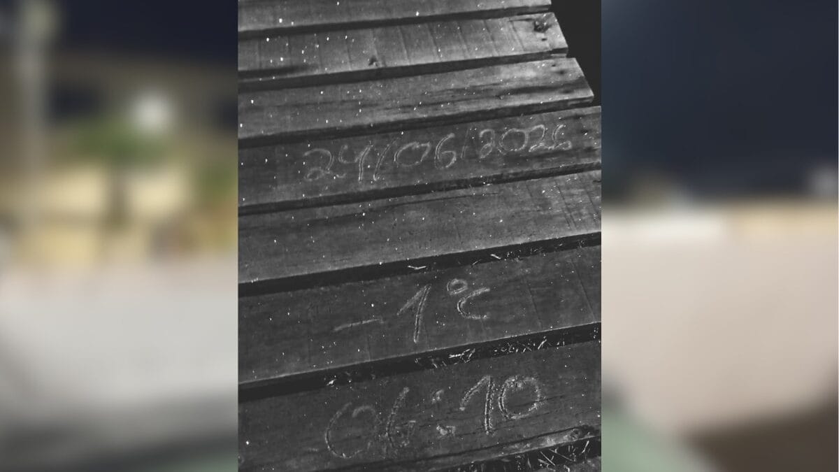 Frio em SC: comandante dos bombeiros desafia term&ocirc;metros e mergulha em lago a -1&deg;C