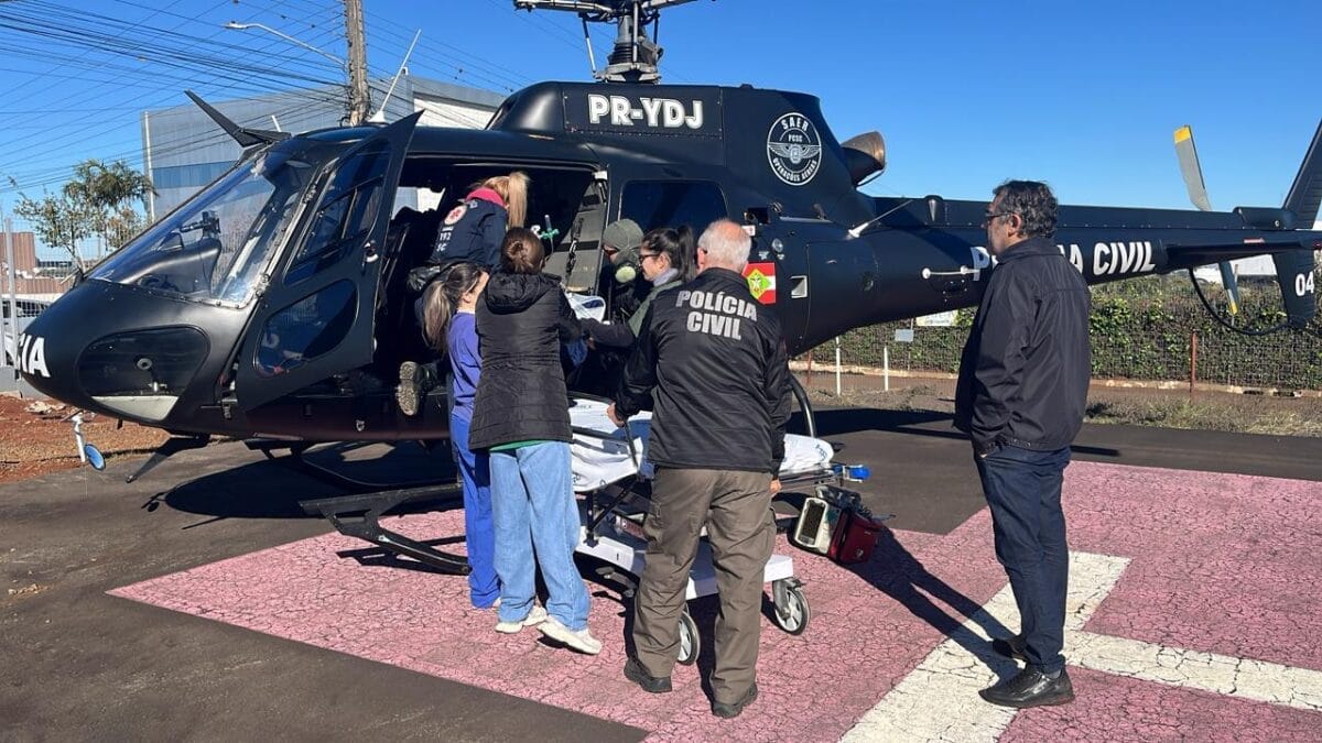 Homem &eacute; pisoteado por bovino e precisa ser resgatado de helic&oacute;ptero em SC
