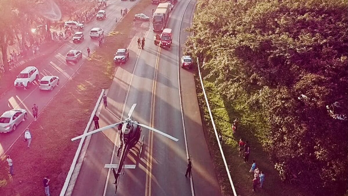 PRF é atropelado em SC recebe transfusão de sangue na rodovia e é internado em estado grave